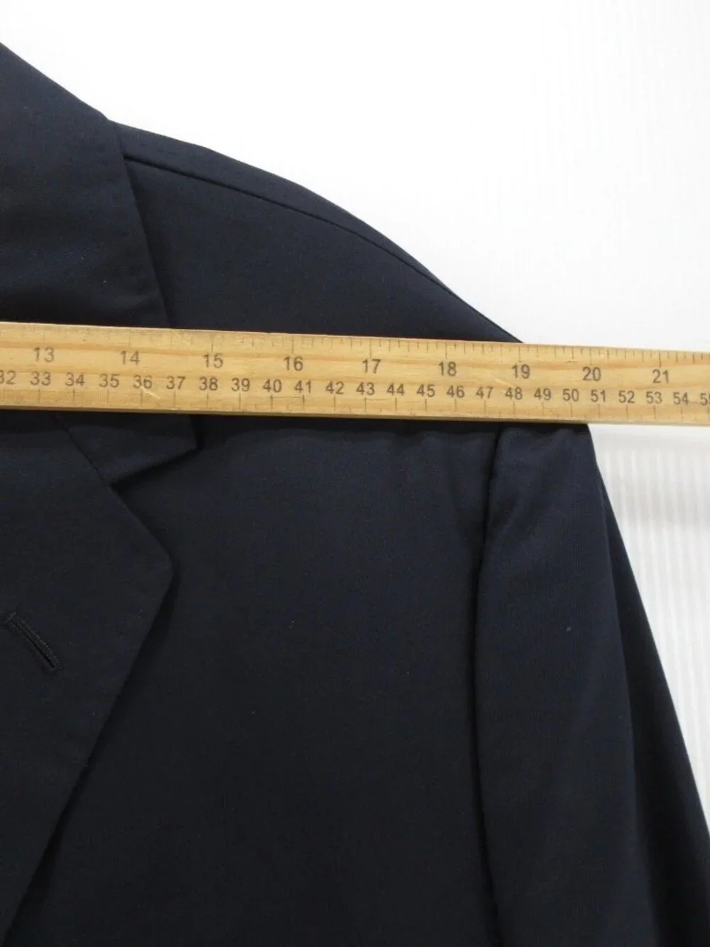 Oxxford Clothes Sport Coat 50 Navy Blazer Wool Gold Buttons Union Made